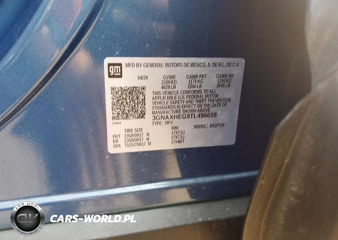 2026 Chevrolet Equinox Lt VIN:3GNAXHEG9TL496659 - 13