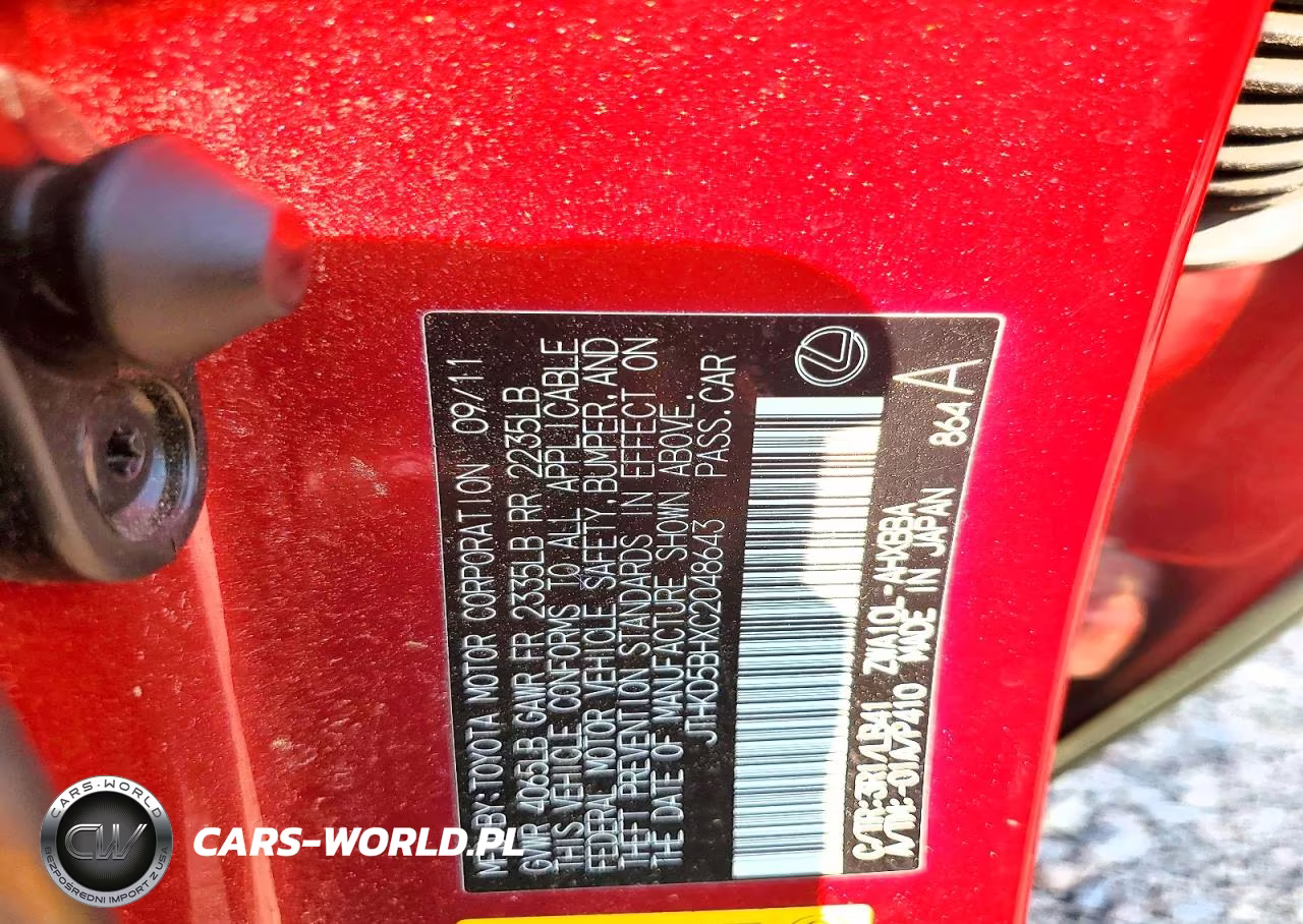 2012 Lexus Ct 200 VIN:JTHKD5BHXC2048643 - 12