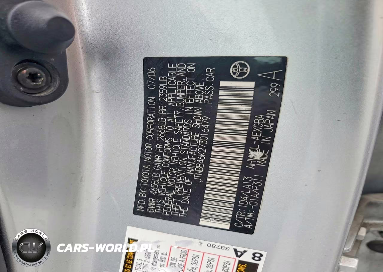 2007 Toyota Camry Hybrid VIN:JTNBB46K273016479 - 12