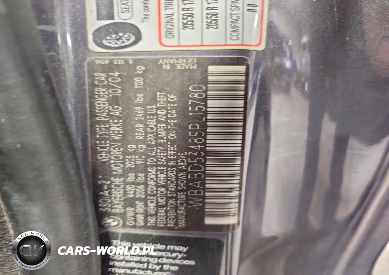 2005 BMW 330 Ci VIN:WBABD53485PL15780 - 13