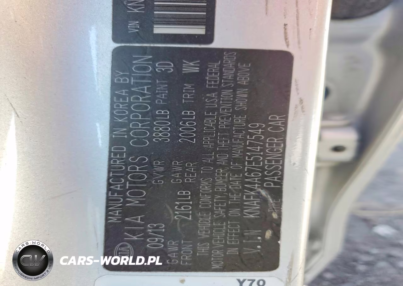 2014 Kia Forte Lx VIN:KNAFK4A67E5147549 - 12