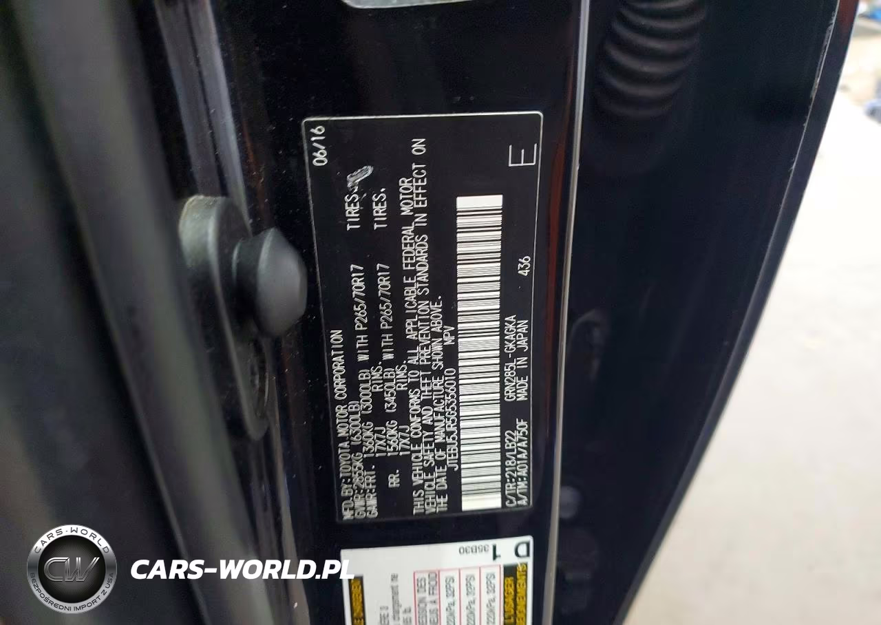 2016 Toyota 4Runner Sr5 Premium VIN:JTEBU5JR5G5356010 - 13