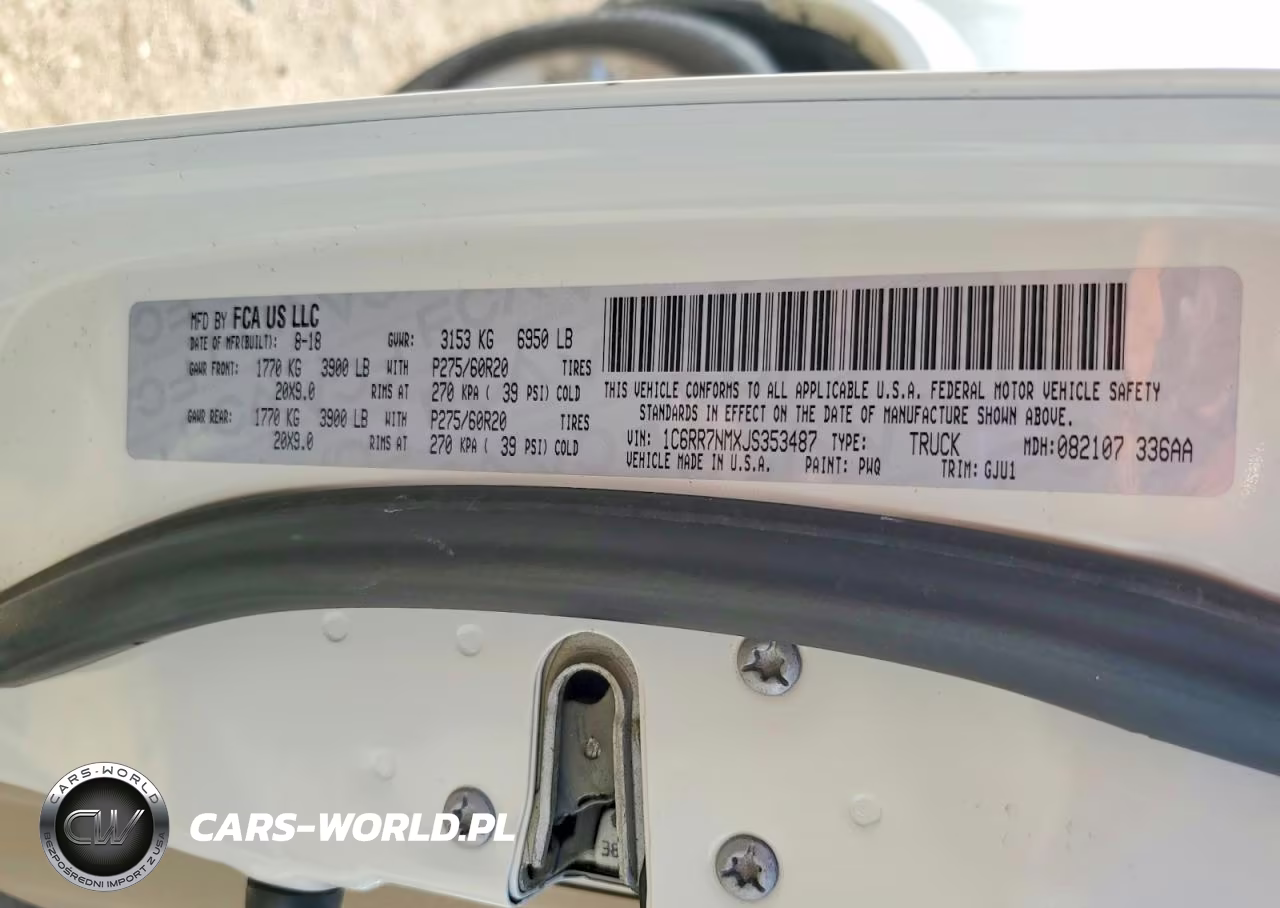 2018 Ram 1500 Laramie VIN:1C6RR7NMXJS353487 - 12