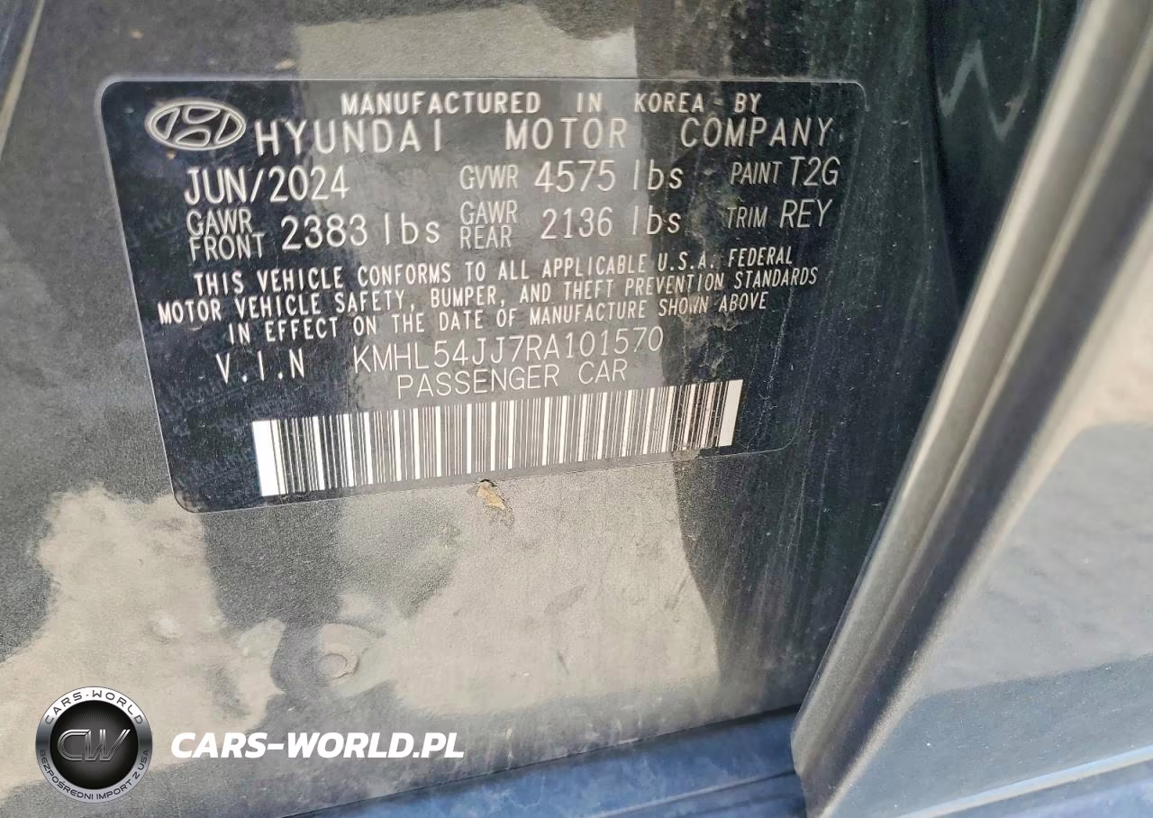 2024 Hyundai Sonata Hybrid Limited VIN:KMHL54JJ7RA101570 - 13