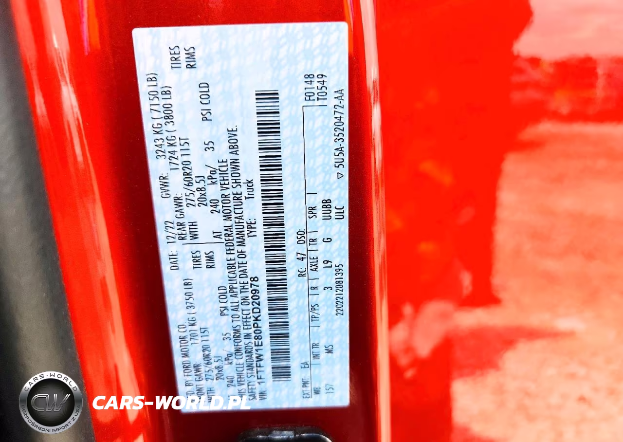 2023 Ford F150 Supercrew VIN:1FTFW1E80PKD20978 - 12