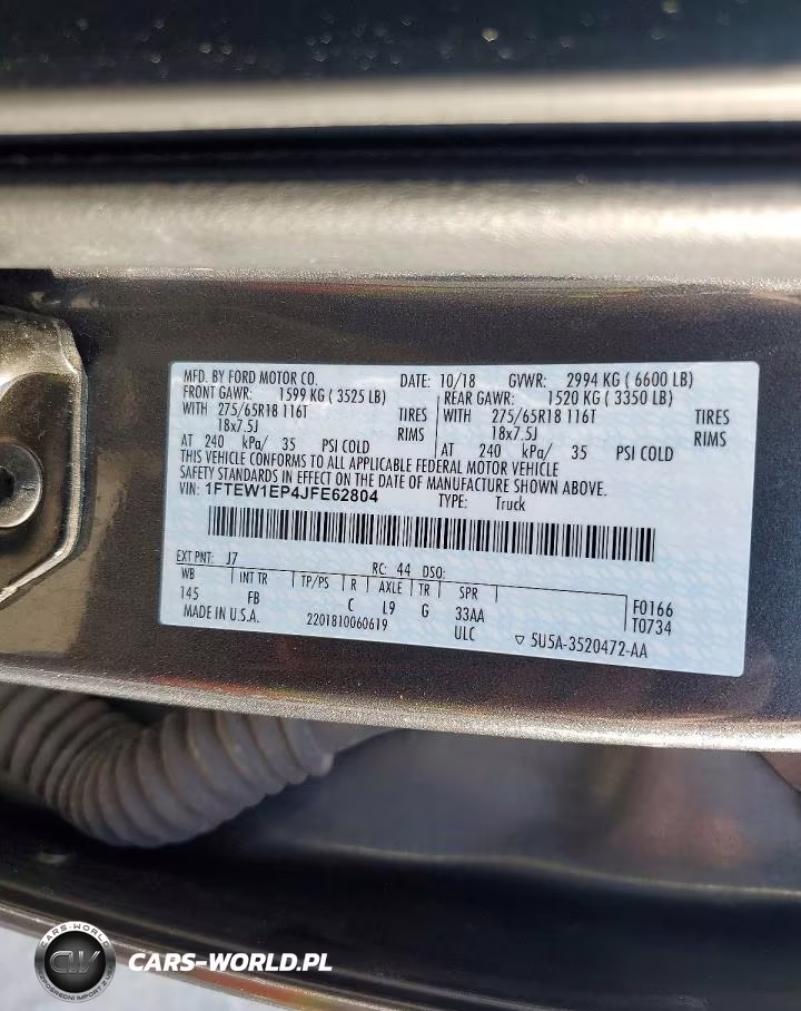 2018 Ford F150 Supercrew VIN:1FTEW1EP4JFE62804 - 12