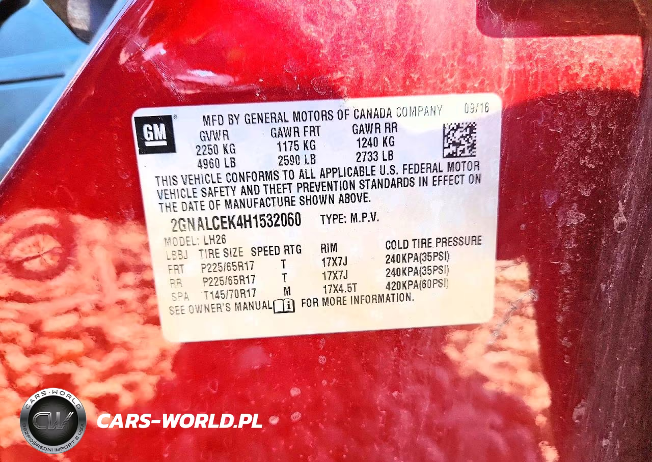 2017 Chevrolet Equinox Lt VIN:2GNALCEK4H1532060 - 12