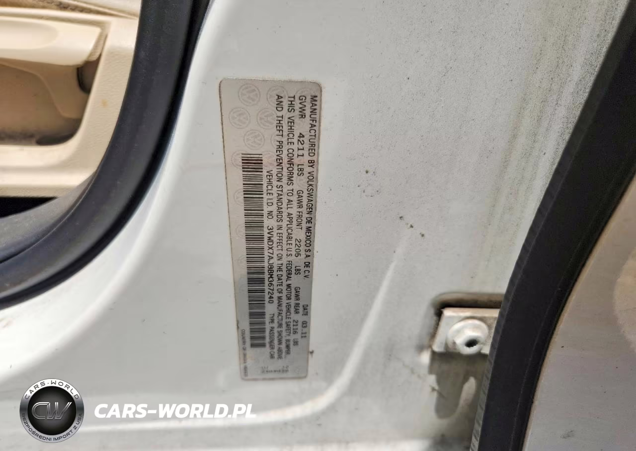 2011 Volkswagen Jetta Se VIN:3VWDX7AJ8BM367240 - 12