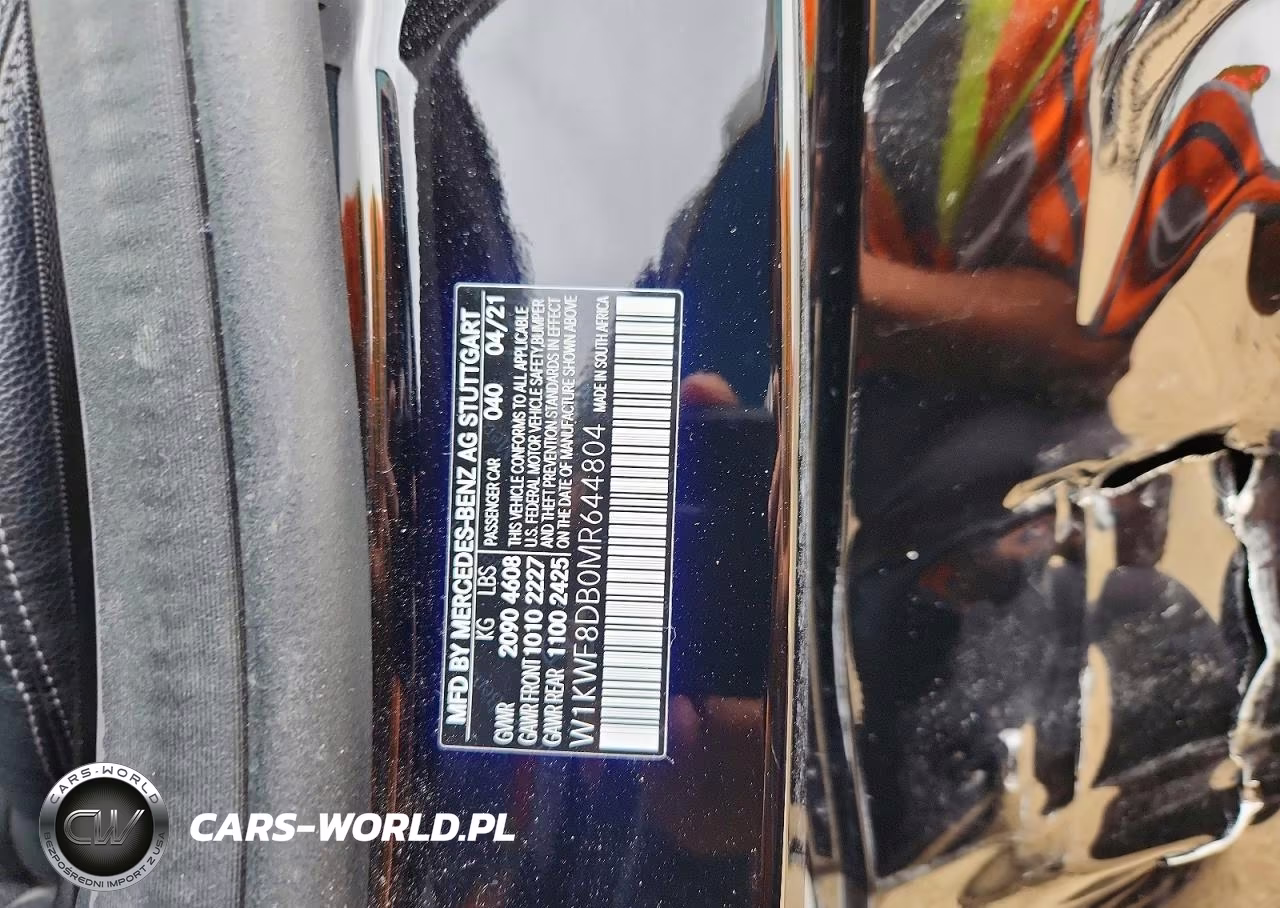 2021 Mercedes-Benz C 300 VIN:W1KWF8DB0MR644804 - 12