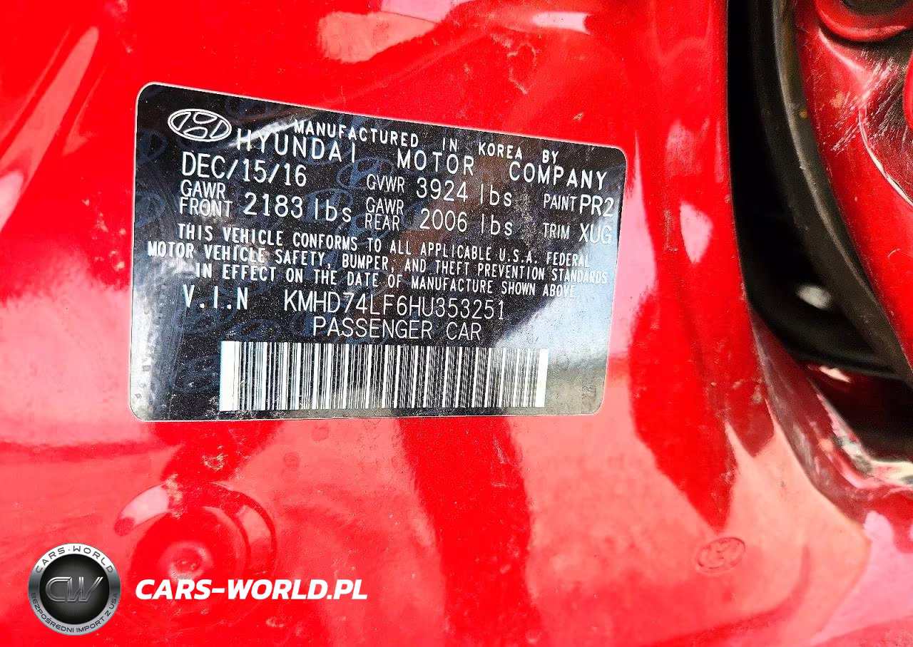 2017 Hyundai Elantra Se VIN:KMHD74LF6HU353251 - 12