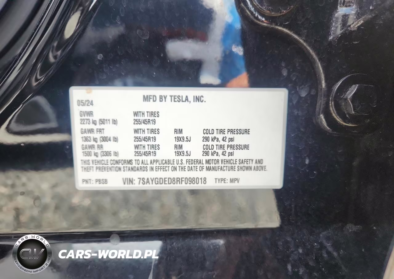 2024 Tesla Model Y VIN:7SAYGDED8RF098018 - 12