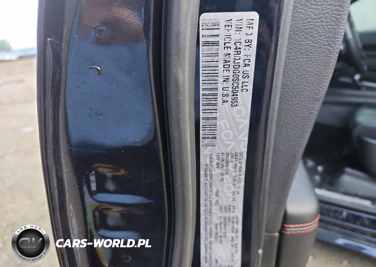 2025 Dodge Durango Gt VIN:1C4RDJDG0SC504963 - 12