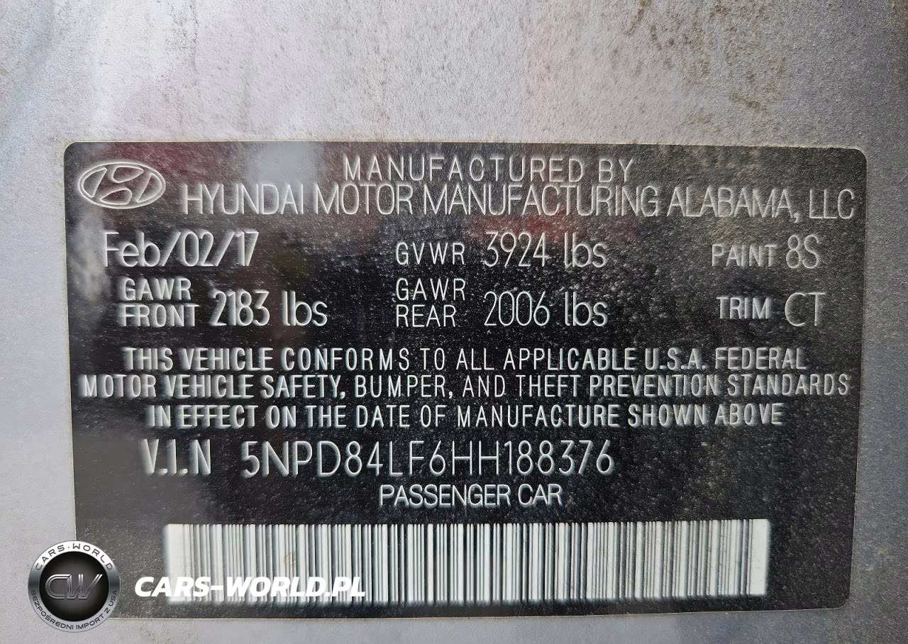 2017 Hyundai Elantra Se VIN:5NPD84LF6HH188376 - 12
