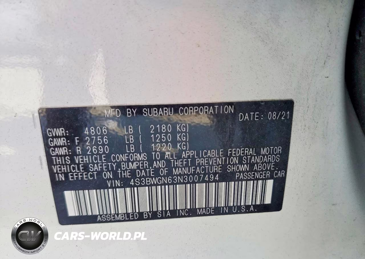 2022 Subaru Legacy Limited Xt VIN:4S3BWGN63N3007494 - 12