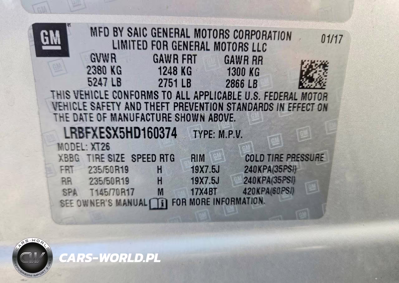 2017 Buick Envision Premium VIN:LRBFXESX5HD160374 - 13