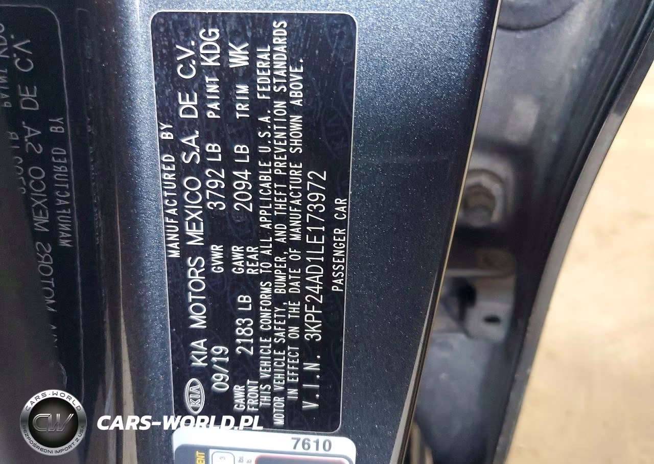 2020 Kia Forte Lxs VIN:3KPF24AD1LE173972 - 12