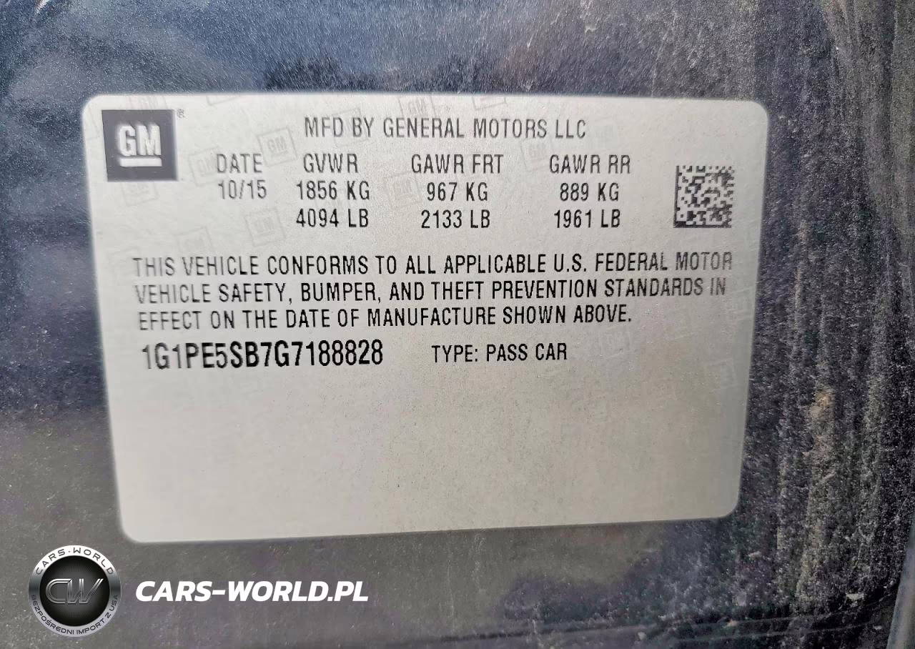 2016 Chevrolet Cruze Limited Lt VIN:1G1PE5SB7G7188828 - 13
