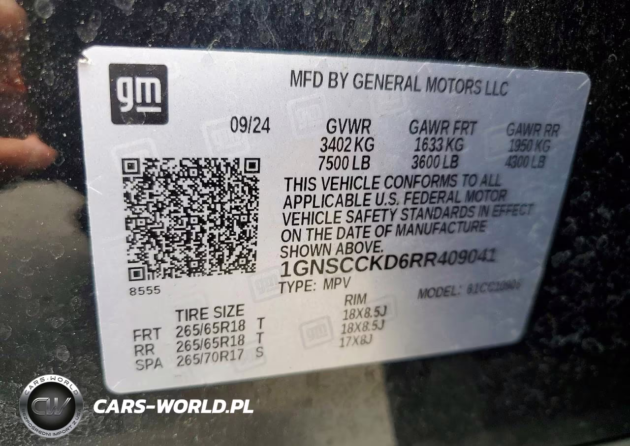2024 Chevrolet Suburban C1500 Lt VIN:1GNSCCKD6RR409041 - 14