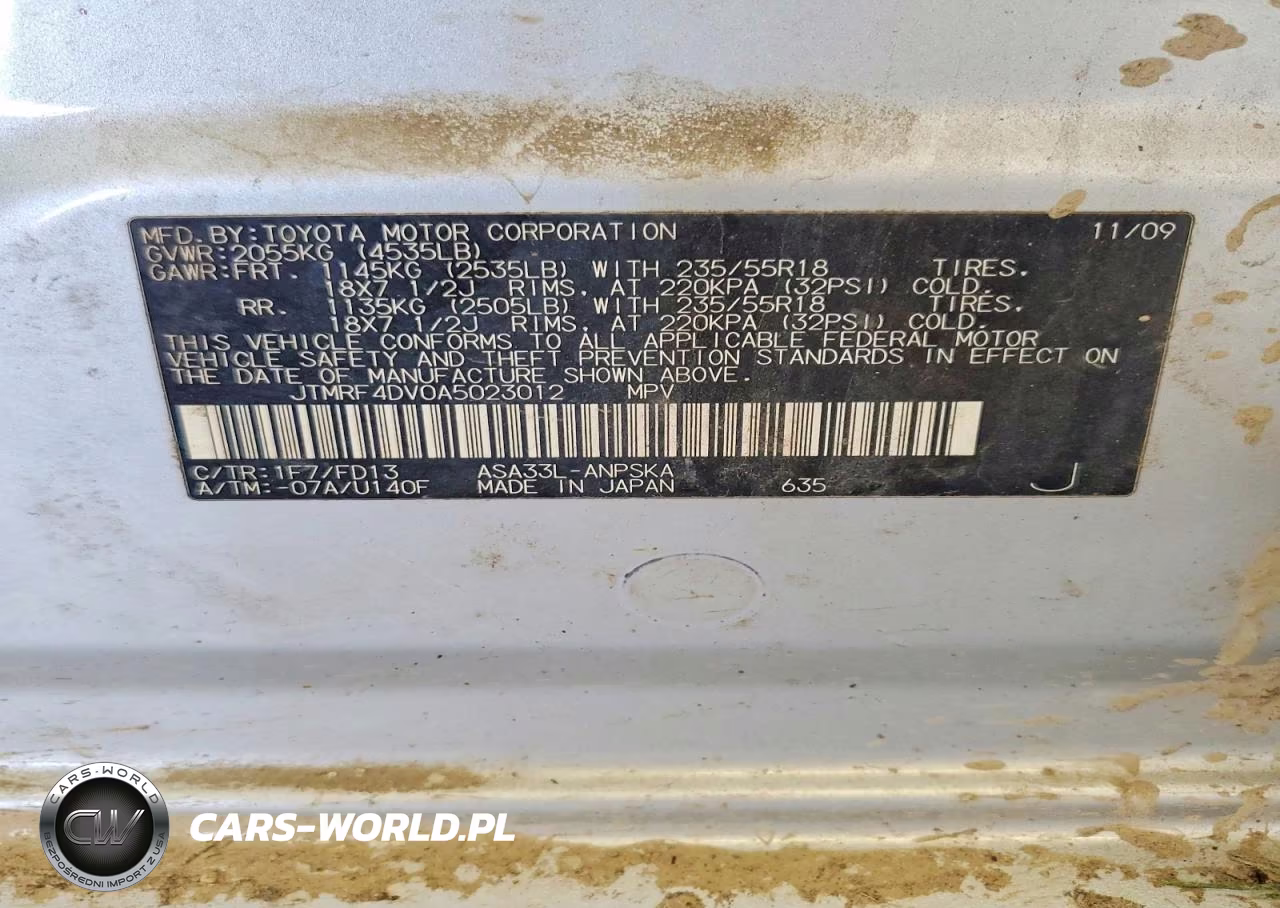 2010 Toyota Rav4 Sport VIN:JTMRF4DV0A5023012 - 13