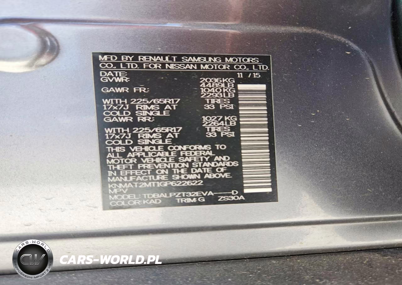 2016 Nissan Rogue S VIN:KNMAT2MT1GP622622 - 14