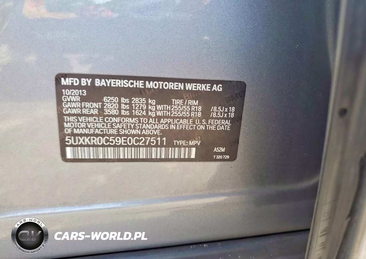 2014 BMW X5 xDrive35I VIN:5UXKR0C59E0C27511 - 12