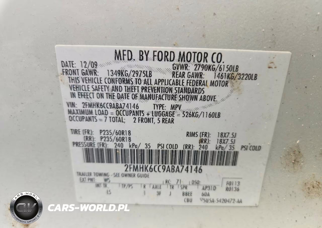 2010 Ford Flex Sel VIN:2FMHK6CC9ABA74146 - 13