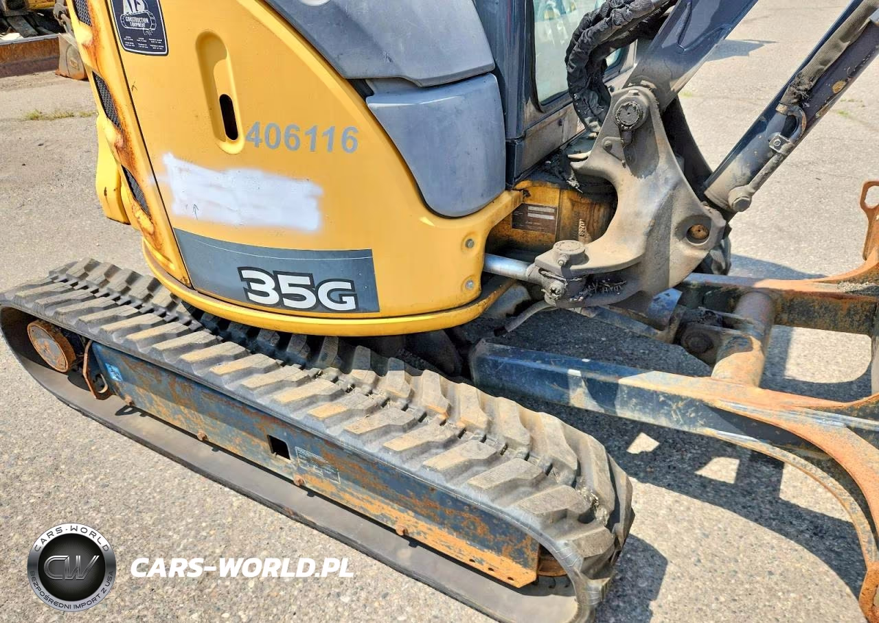 2016 John Deere 35G Mini Excavator VIN:1FF035GXPGK277071 - 6