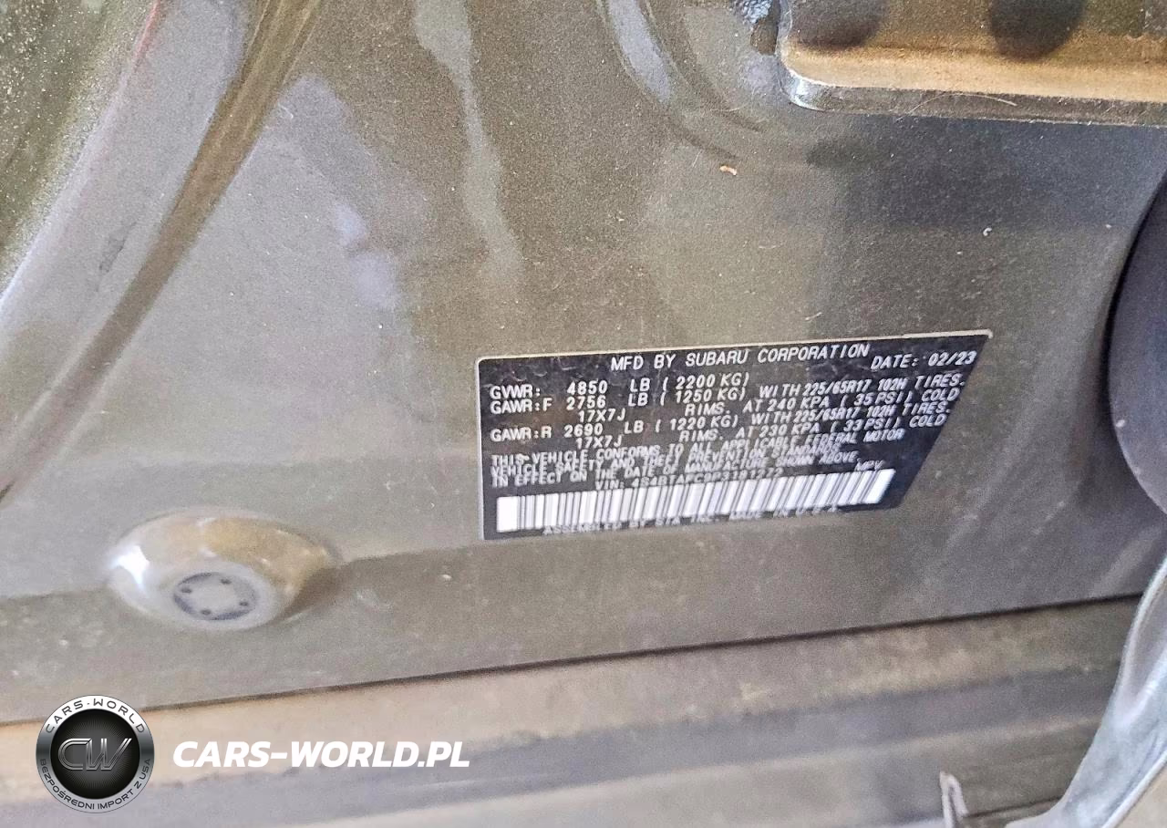 2023 Subaru Outback Premium VIN:4S4BTAFC9P3181272 - 13