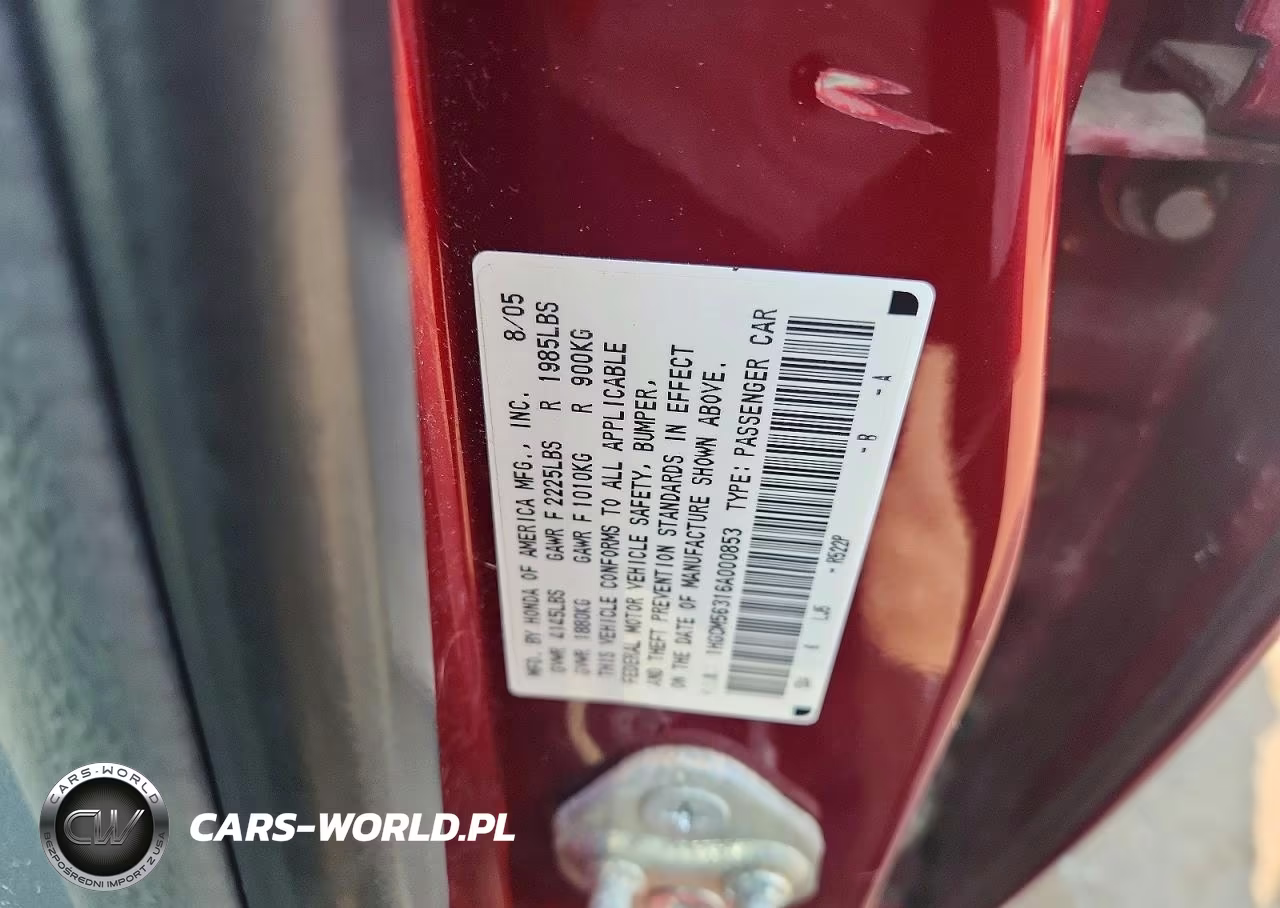 2006 Honda Accord Se VIN:1HGCM56316A000853 - 12