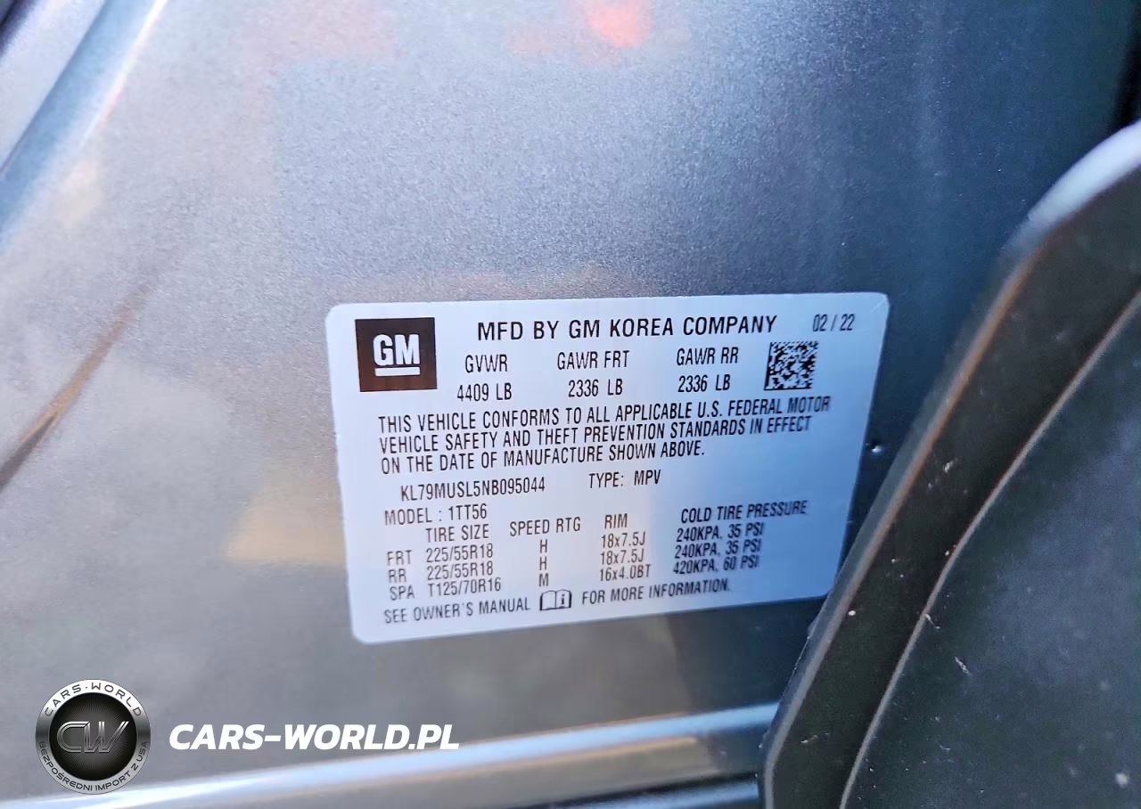 2022 Chevrolet Trailblazer Rs VIN:KL79MUSL5NB095044 - 13
