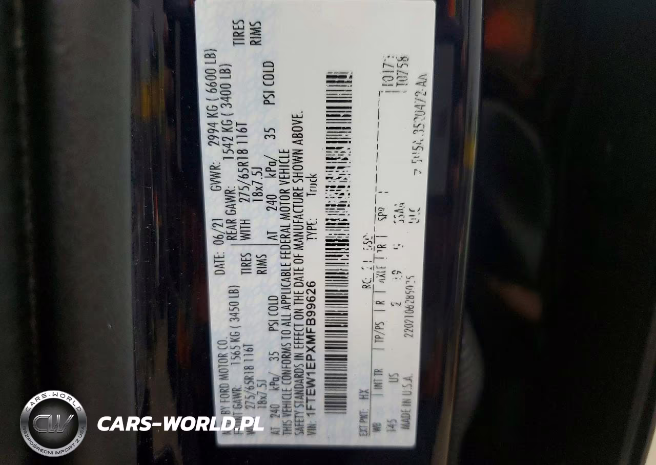 2021 Ford F150 Supercrew VIN:1FTEW1EPXMFB99626 - 12