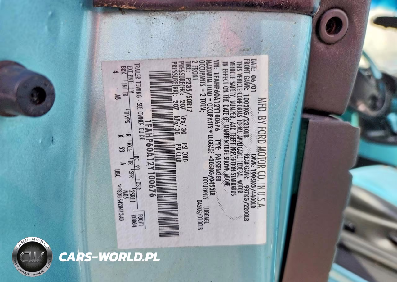2002 Ford Thunderbird VIN:1FAHP60A12Y100676 - 12