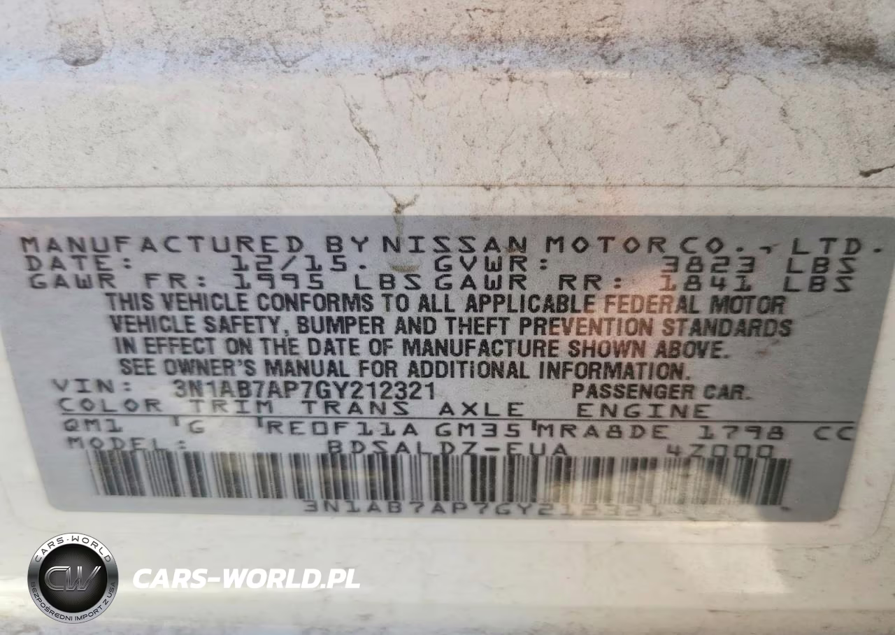 2016 Nissan Sentra Sv VIN:3N1AB7AP7GY212321 - 12