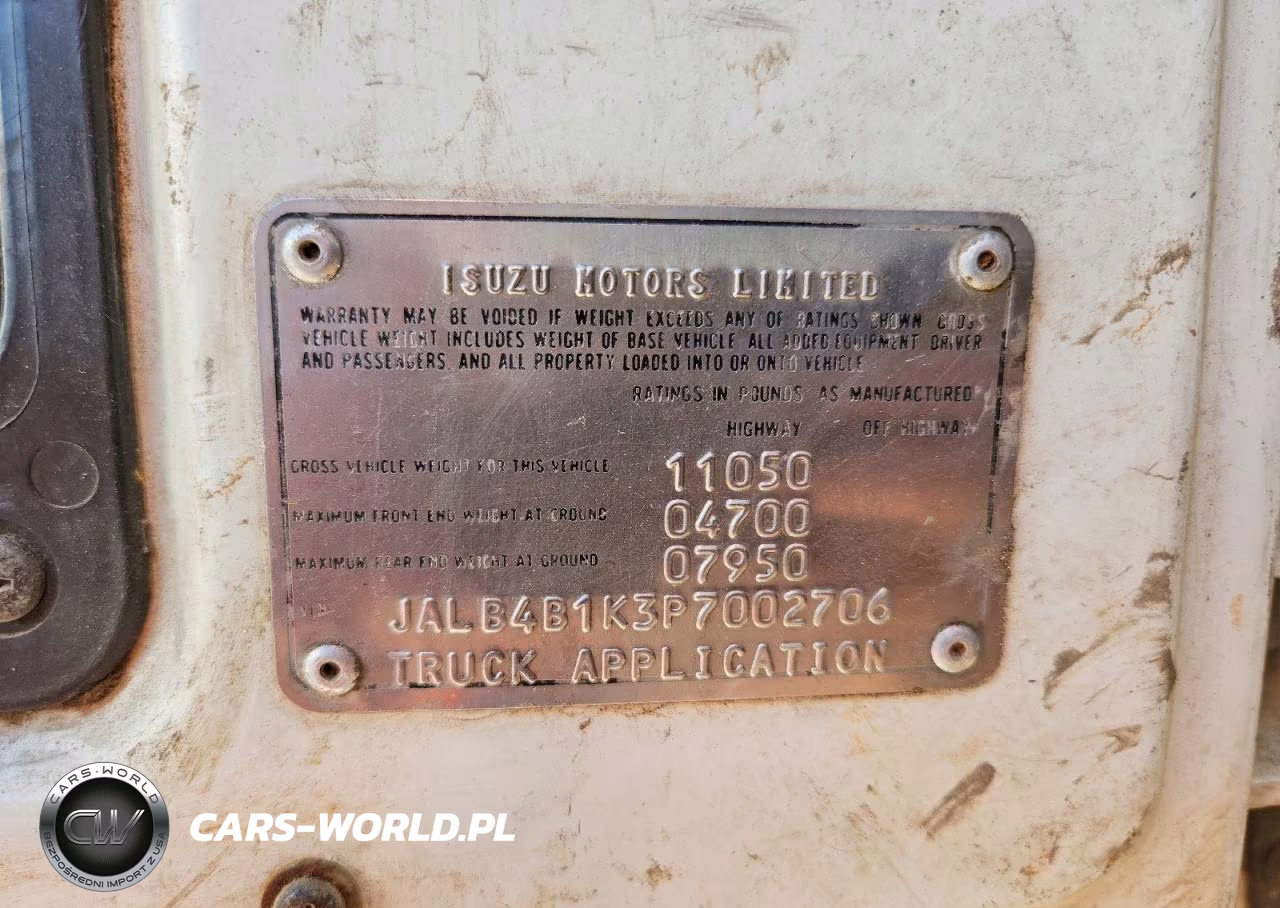 1993 Isuzu Npr VIN:JALB4B1K3P7002706 - 13