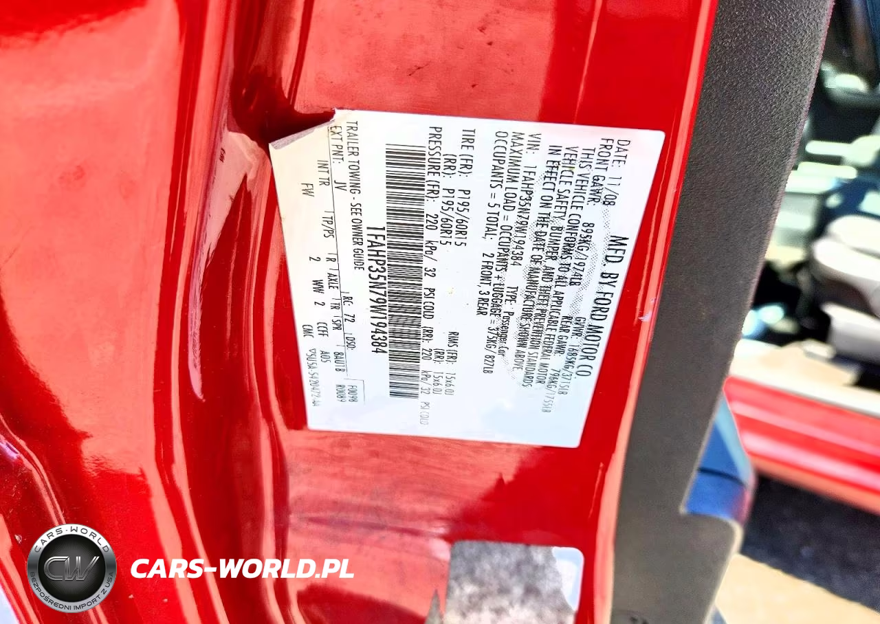 2009 Ford Focus Se VIN:1FAHP35N79W194384 - 12