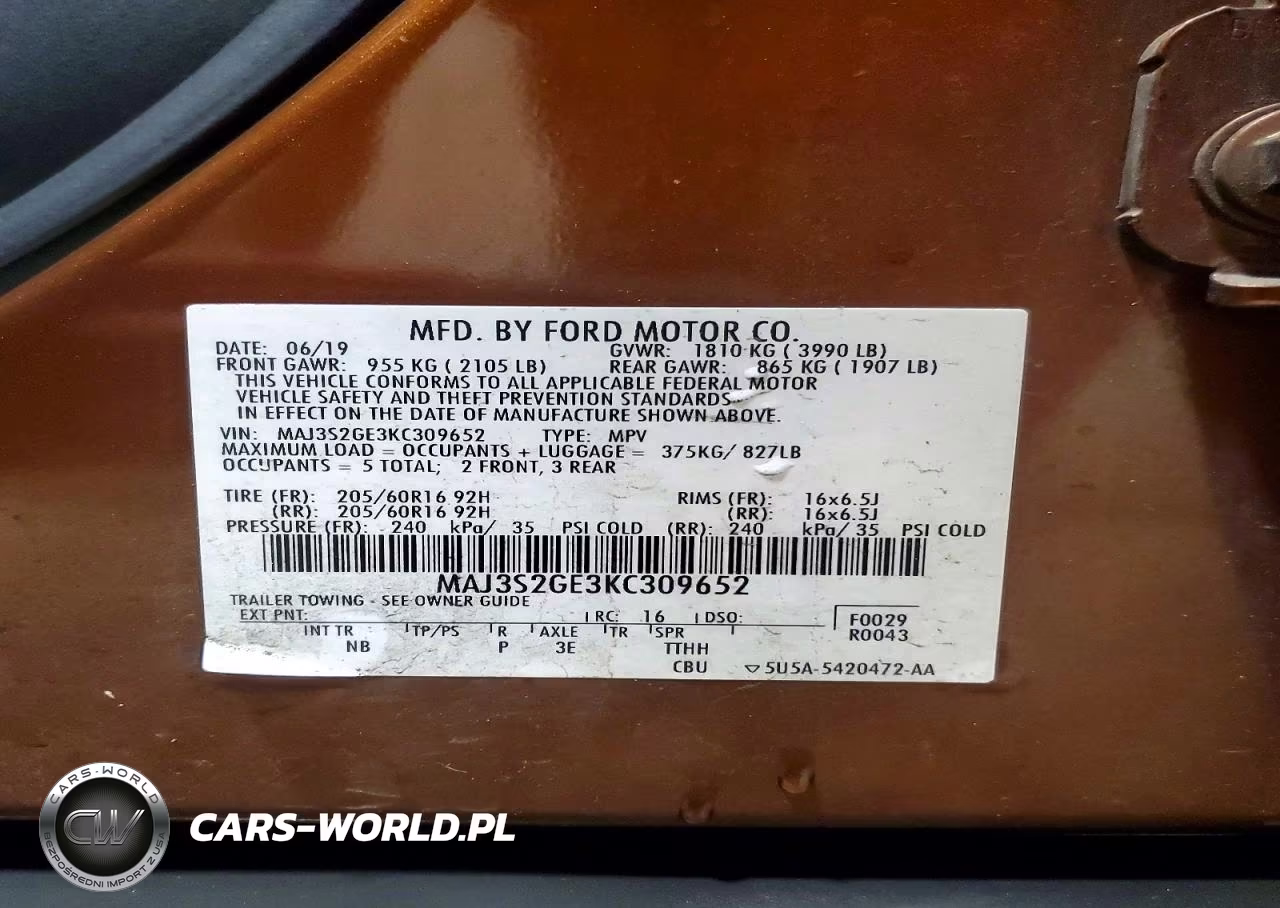 2019 Ford Ecosport Se VIN:MAJ3S2GE3KC309652 - 13