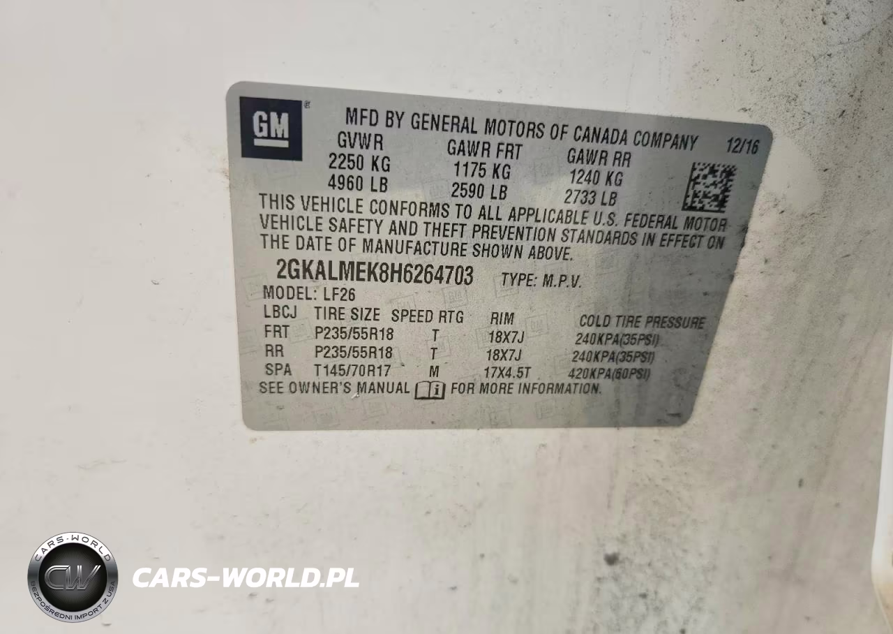 2017 GMC Terrain Sle VIN:2GKALMEK8H6264703 - 14