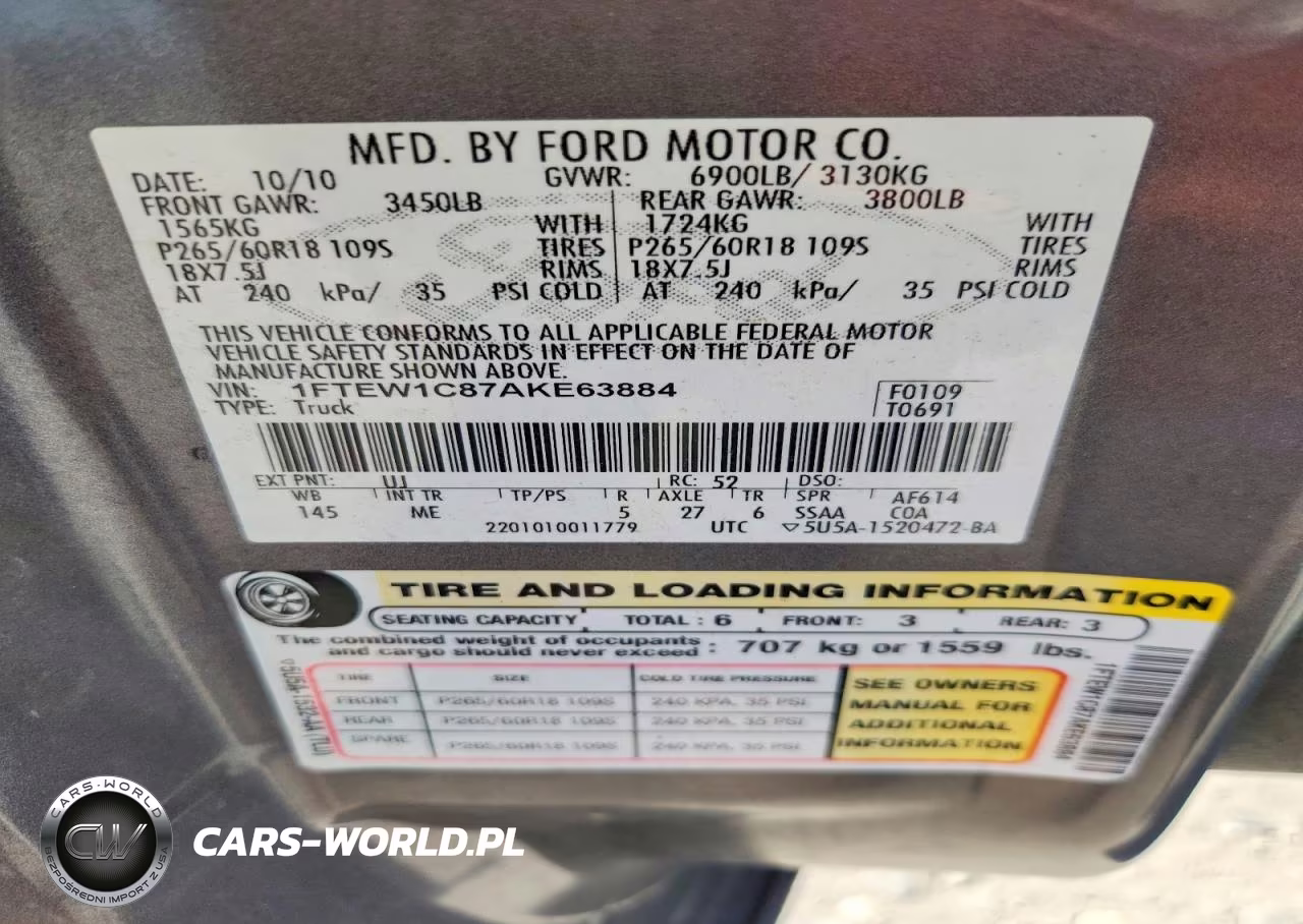 2010 Ford F150 Supercrew VIN:1FTEW1C87AKE63884 - 13