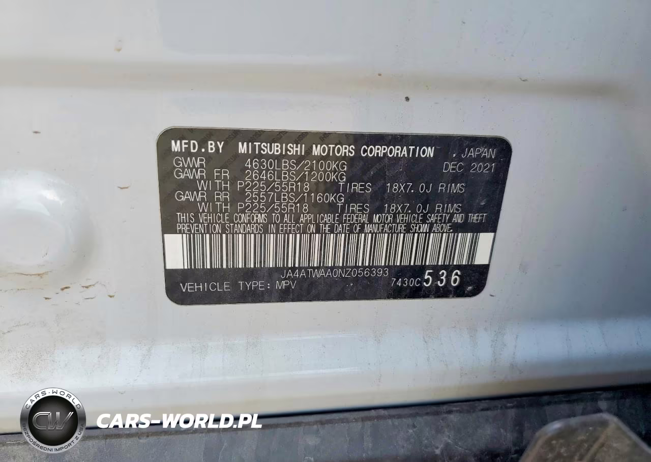 2022 Mitsubishi Eclipse Cross Se VIN:JA4ATWAA0NZ056393 - 14