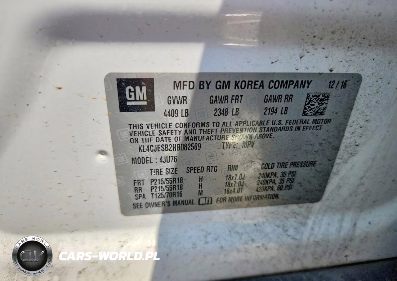 2017 Buick Encore Preferred VIN:KL4CJESB2HB082569 - 13