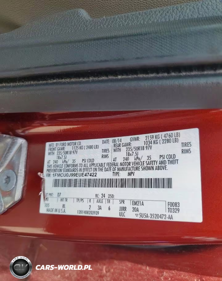 2014 Ford Escape Titanium VIN:1FMCU0J99EUE47422 - 13