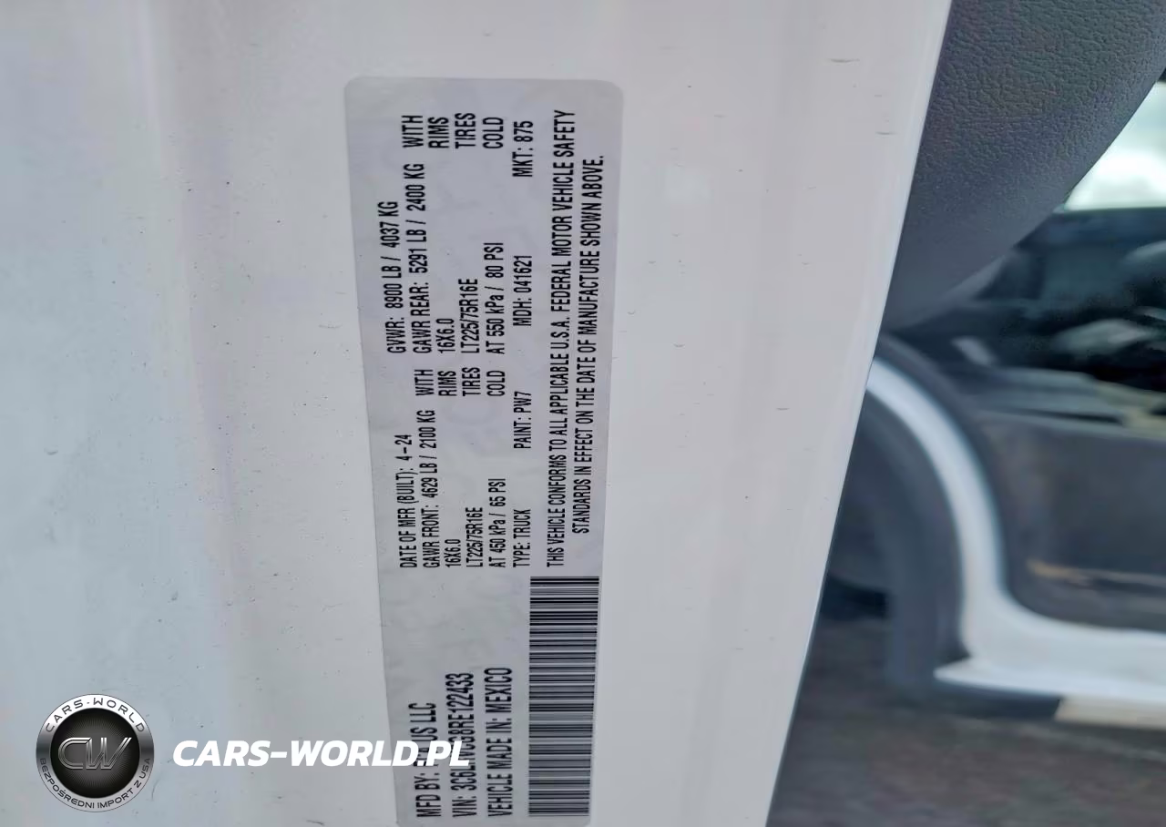 2024 Ram Promaster 2500 Delivery Van VIN:3C6LRVCG8RE122433 - 13