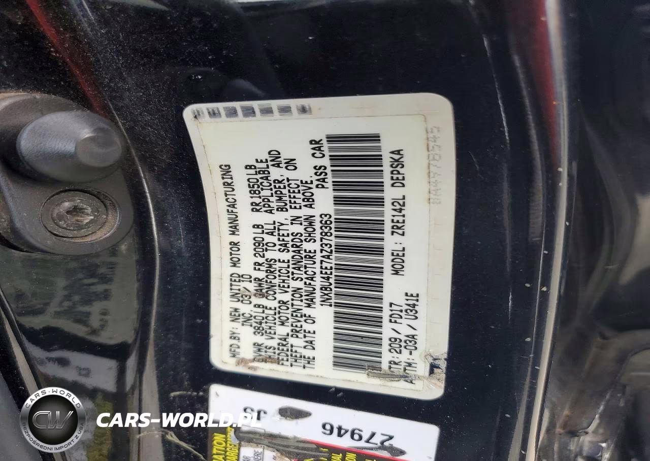 2010 Toyota Corolla S VIN:1NXBU4EE7AZ378363 - 13