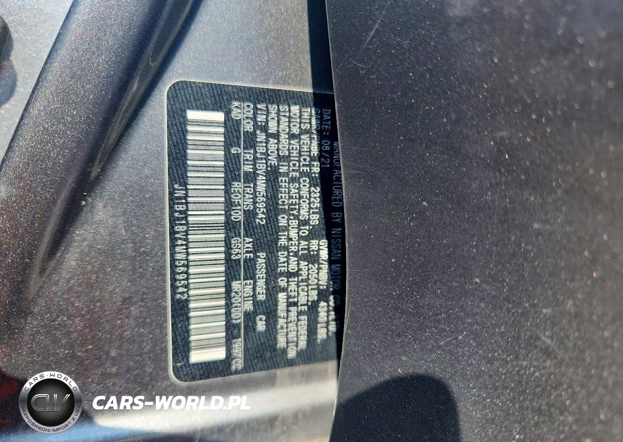 2021 Nissan Rogue Sport Sv VIN:JN1BJ1BV4MW569542 - 13