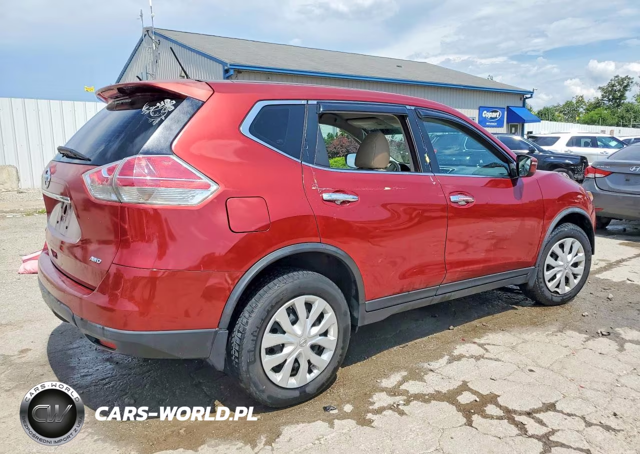 2015 Nissan Rogue S VIN:KNMAT2MV7FP579260 - 3