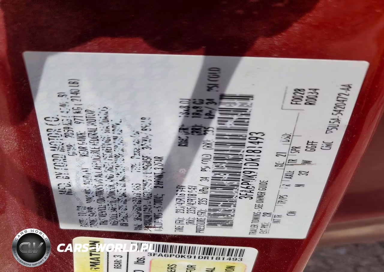 2013 Ford Fusion Titanium VIN:3FA6P0K91DR181493 - 12