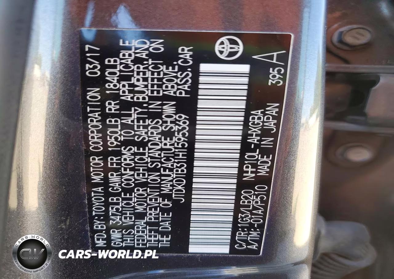 2017 Toyota Prius C Four VIN:JTDKDTB31H1595369 - 13