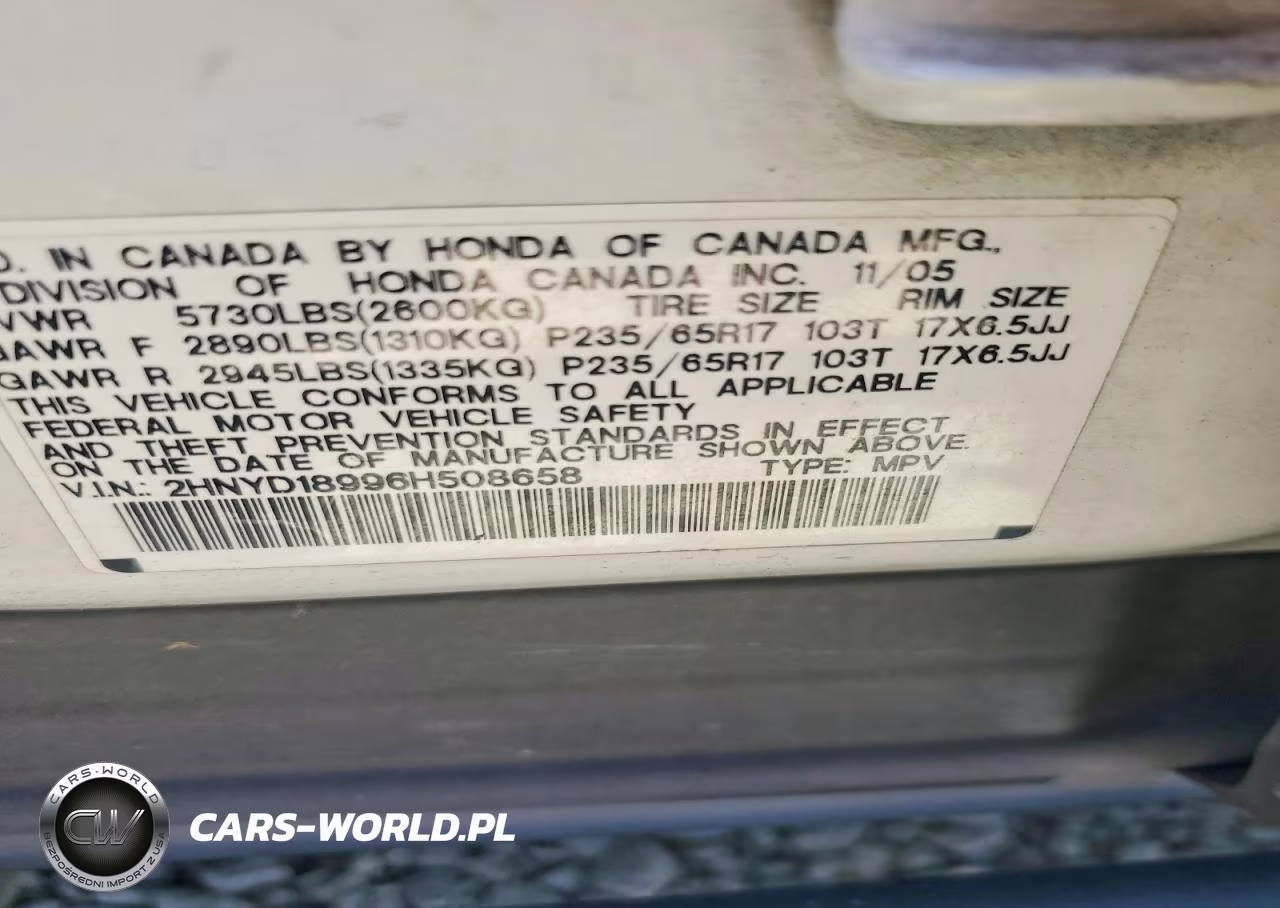 2006 Acura Mdx Touring VIN:2HNYD18996H508658 - 13