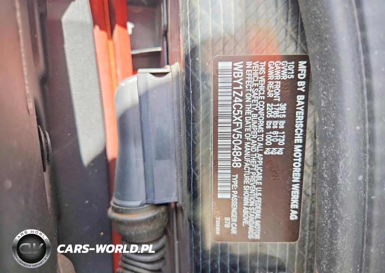 2015 BMW I3 Rex VIN:WBY1Z4C5XFV504848 - 12