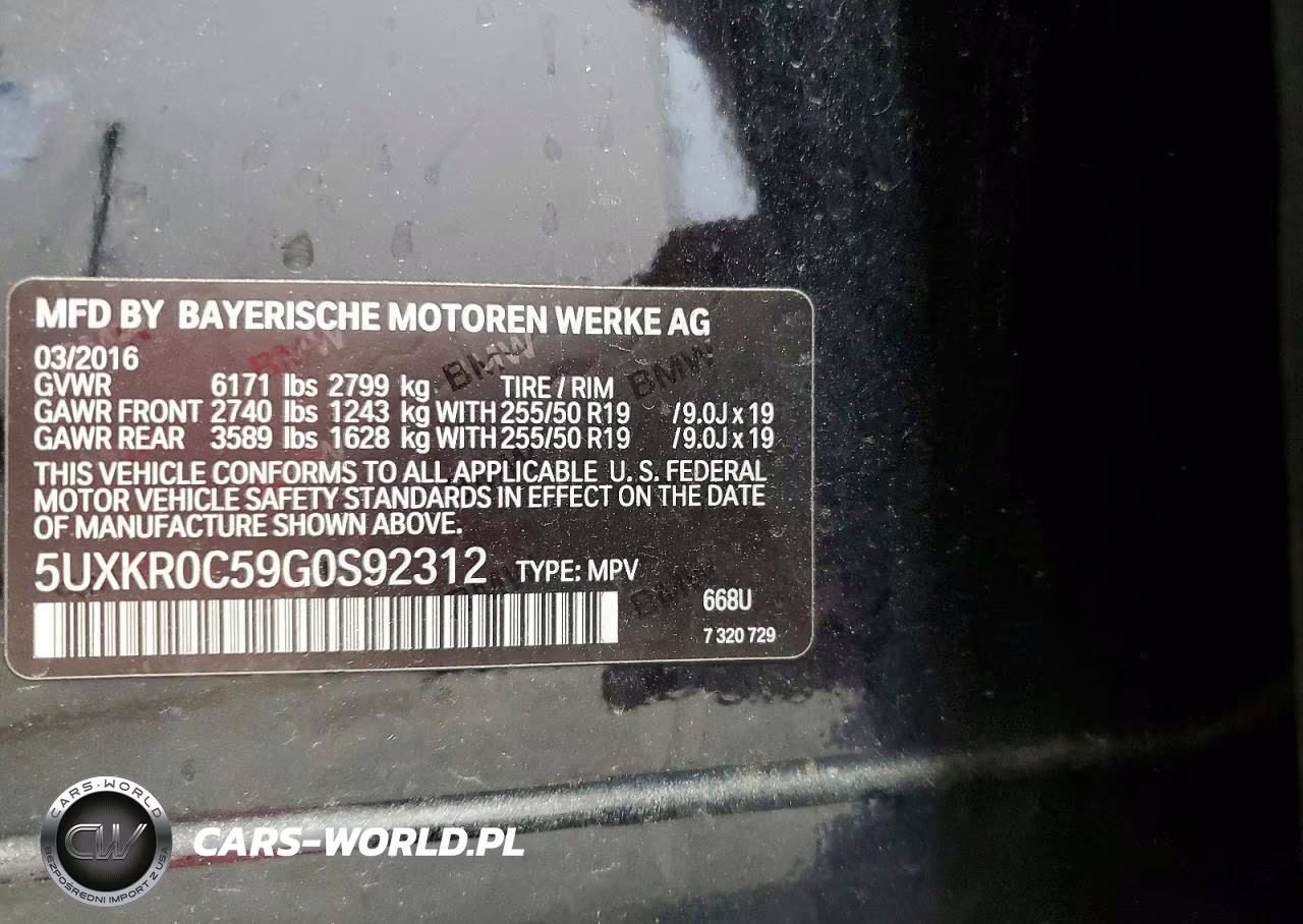 2016 BMW X5 xDrive35I VIN:5UXKR0C59G0S92312 - 13